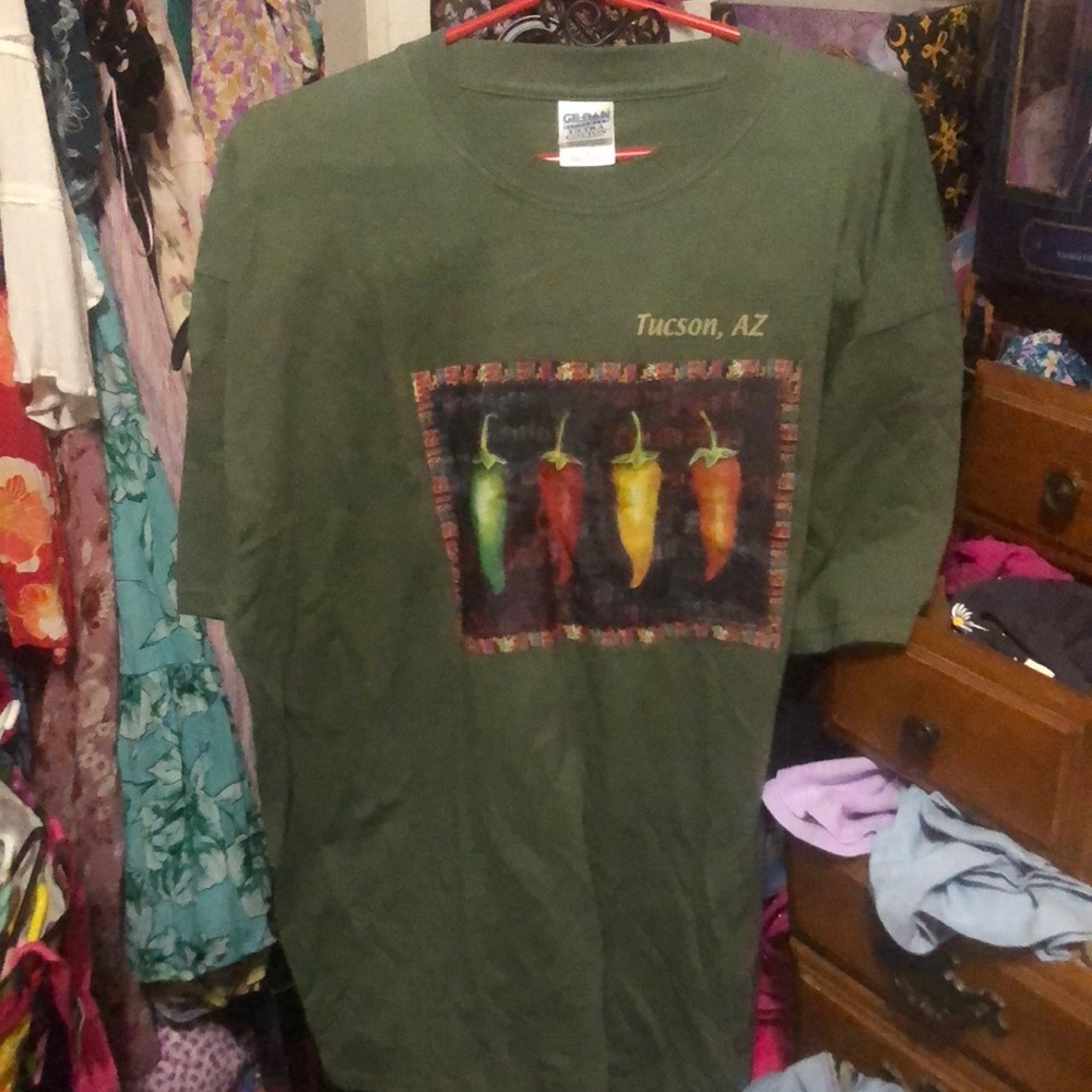 Gildan Olive Tucson AZ Pepper Graphic Tee
